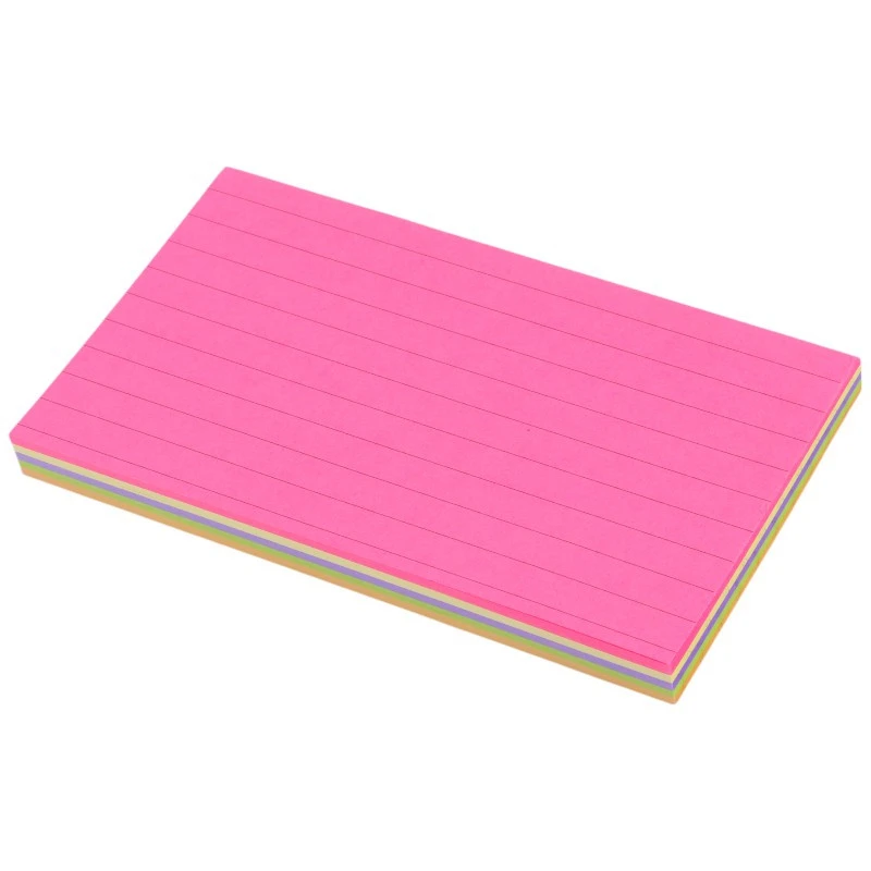 کاغذ یادداشت چسب دار رنگی خط دار آسا ASA 12.5*7.5cm بسته 100 برگی