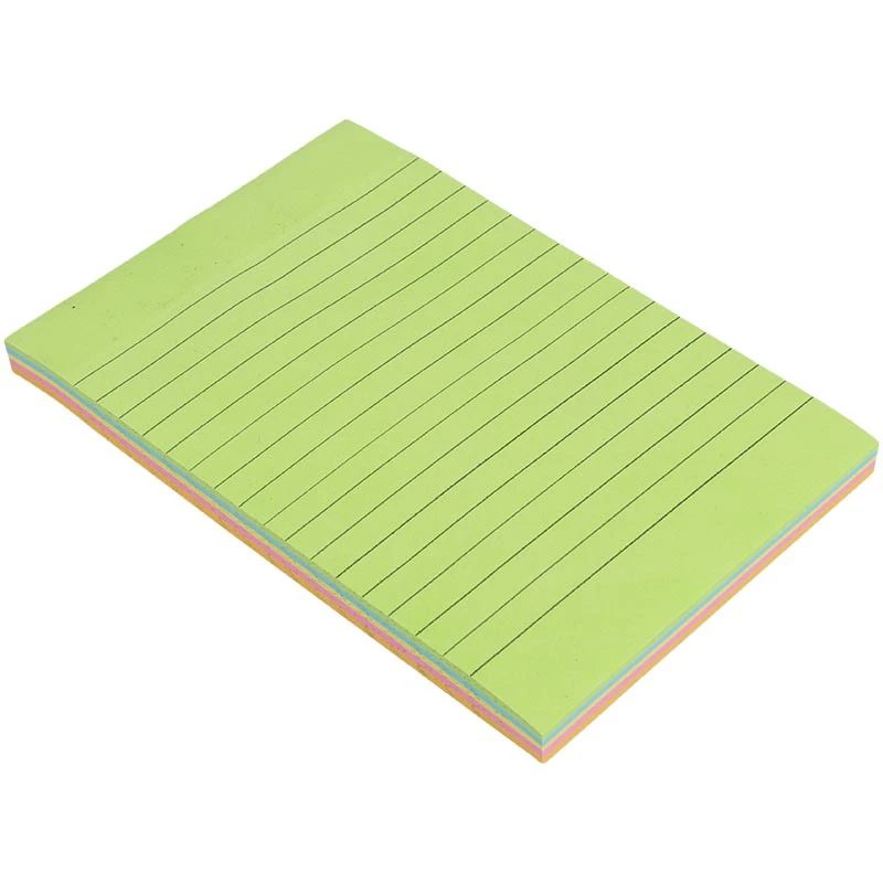 کاغذ یادداشت چسب دار رنگی خط دار آسا 14.5*10cm بسته 100 برگی