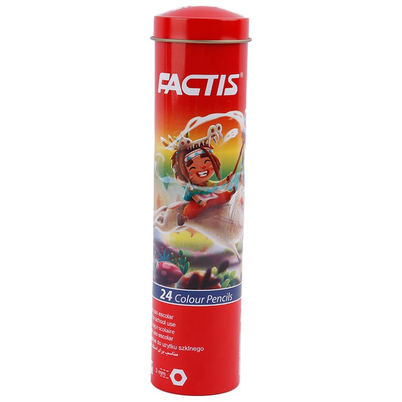 مداد رنگی 24 رنگ استوانه ای فکتیس F071121024