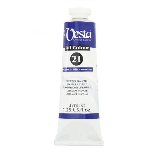 رنگ روغن وستا French Ultramarine 21 حجم 37 میلی لیتر