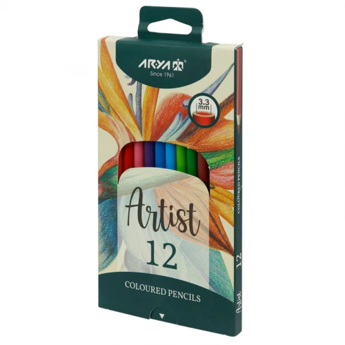 مداد رنگی 12 رنگ آریا آرتیست Artist 3601
